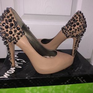 Sam Edelman spiked nude heels